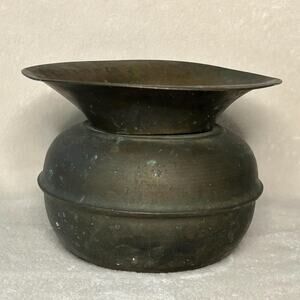 Antique Bronze Spittoon, Unique and Great Decor Piece